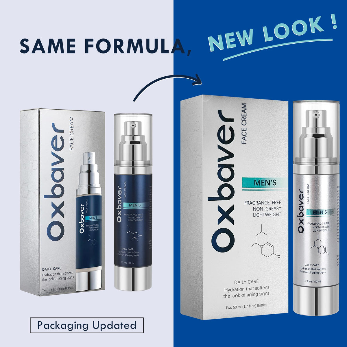 Oxbraver fragrance-free bottle highlights a gentle skincare option for sensitive skin