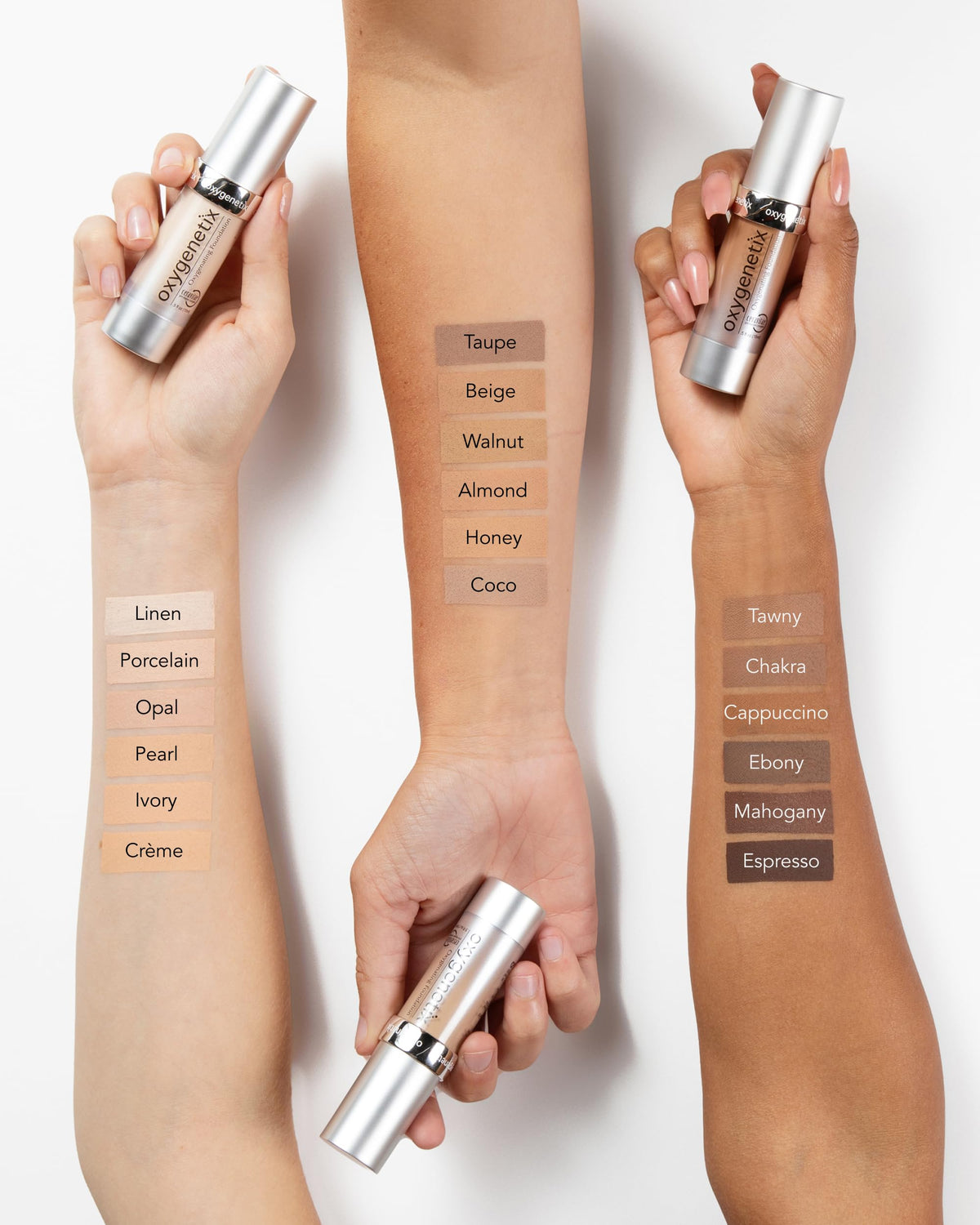 Oxygenetix Pearl natural finish enhancing radiance without heaviness