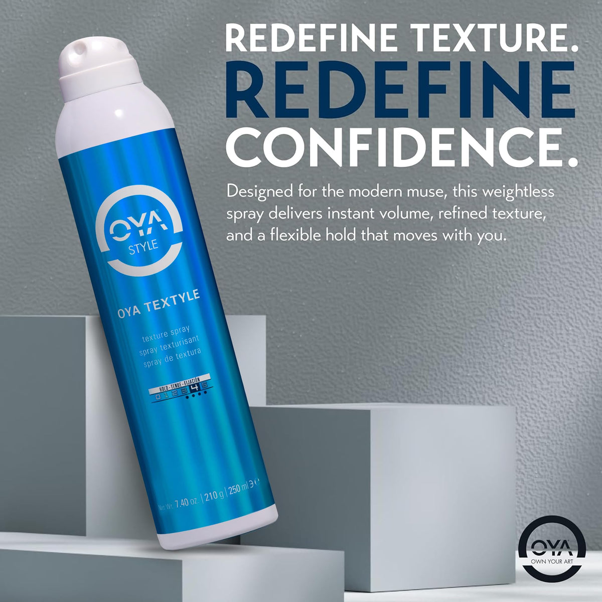 Root lift with OYA Textyle adds volume without stiffness.