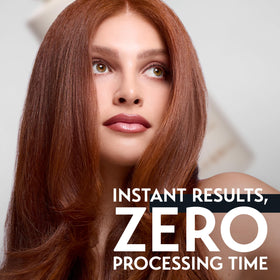 OYA Velvet Instant Hair Conditioner close-up reveals silky hair shine.