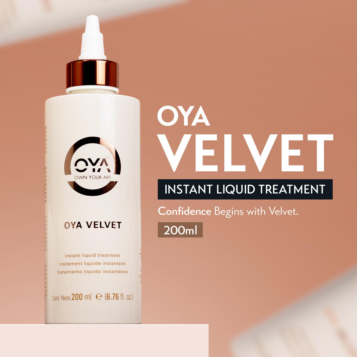 OYA Velvet Instant Hair Conditioner cream texture showing rich, silky hydration.