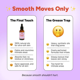 OYO The Final Touch after-shaving routine shows quick absorption and a soft finish