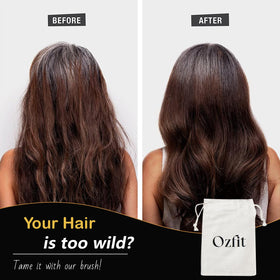 OZFIT Soft Bristle Hair Brush for delicate hair and reduced frizz