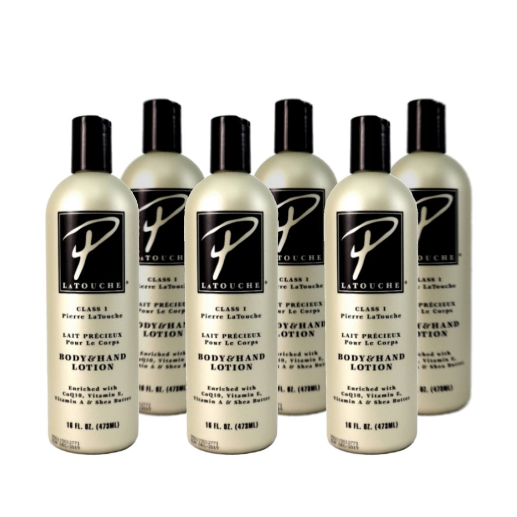P. Latouche Body & Hand Lotion bottle for daily hydration and skin protection.