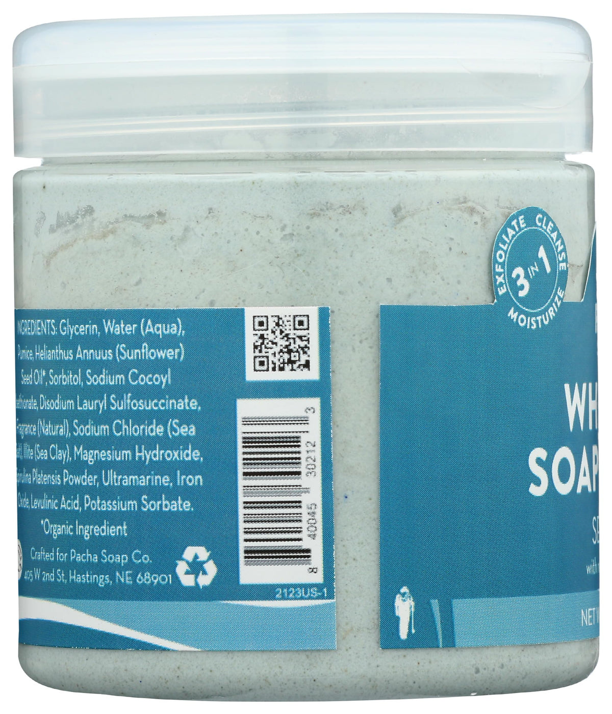 Rich lather allows easy spreading over arms, legs, and torso.