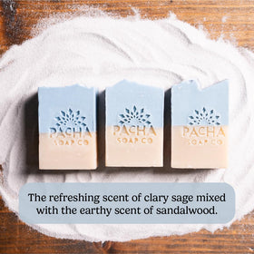 Pacha Soap Co Shea butter provides moisturizing hydration in the bar