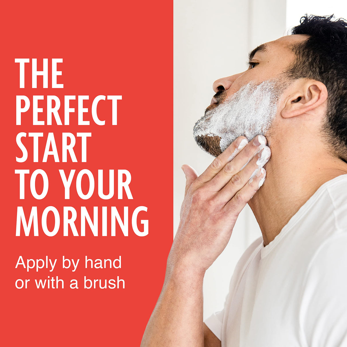 Pacific Shaving 2-pack label focuses on natural ingredients and energy boost.