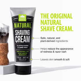Pacific Shaving Company shaving cream jar closeup – creamy texture for a smoother shave.