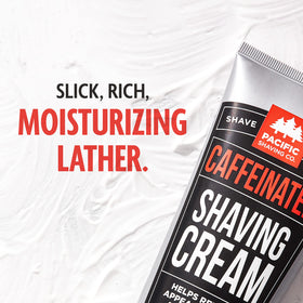 Pacific Shaving set outer box highlights a convenient two-pack for gifting or travel.