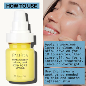 Pacifica Comfort Space Mask azelaic acid provides gentle hydration.