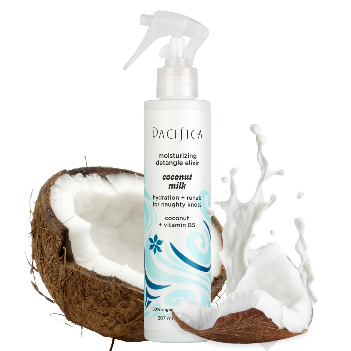 Pacifica finished look with frizz-free shine and improved manageability.