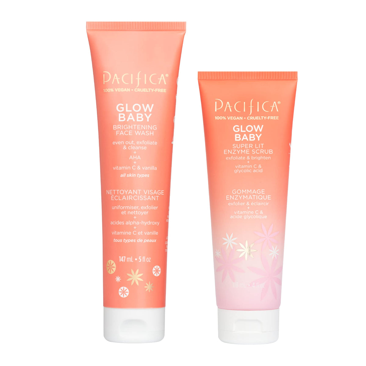 Pacifica Glow Baby bottle pour for easy, mess-free application.