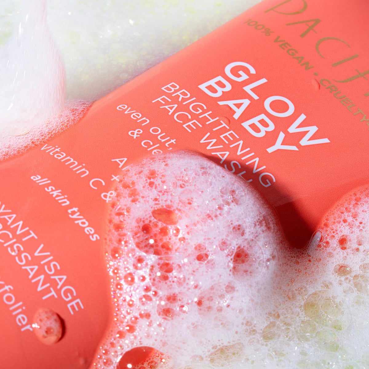 Pacifica Glow Baby Brightening Face Wash Set sulfate-free packaging