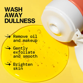 Pacifica Glow Baby two-step exfoliation routine visual for radiant results.