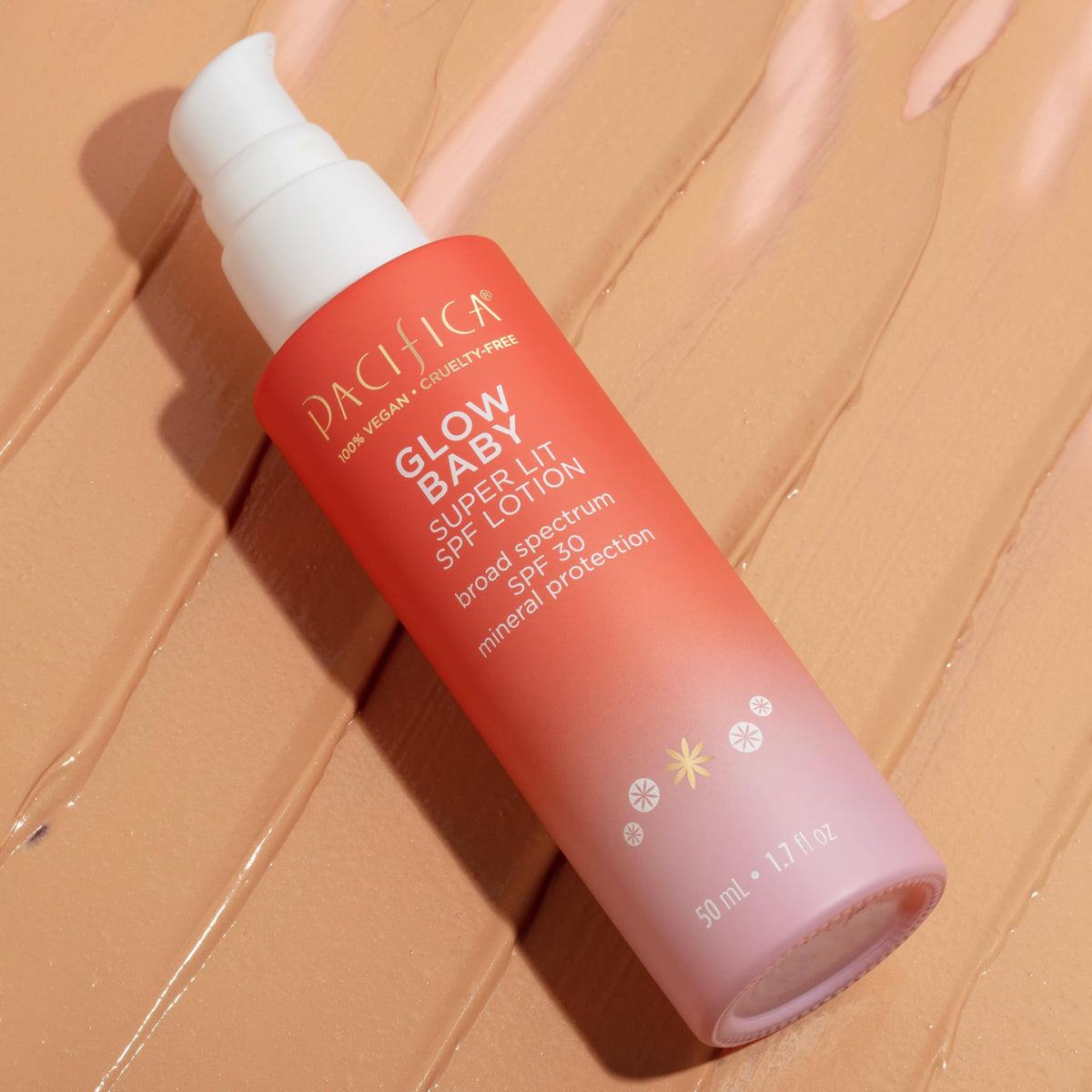 Pacifica Glow Baby SPF 30 ingredients vitamin C for brightness and tone health.