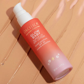 Pacifica Glow Baby SPF 30 ingredients vitamin C for brightness and tone health.