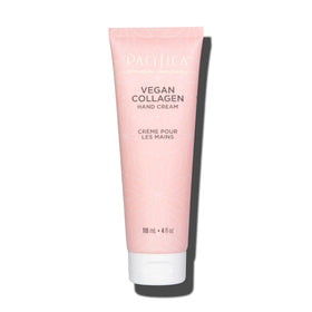 Pacifica Vegan Collagen Hand Cream cocoa butter hydration; locks in moisture for lasting softness.