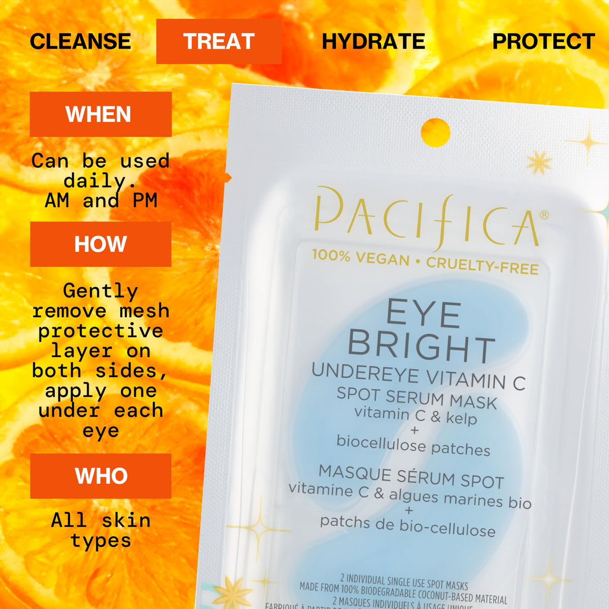 Pacifica hydration plump under-eye focus for smoother, rested-looking skin.