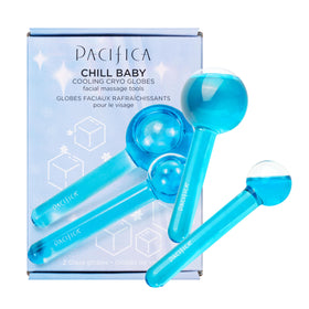 Pacifica Ice Roller mini globe glides under eyes for a refreshed look.