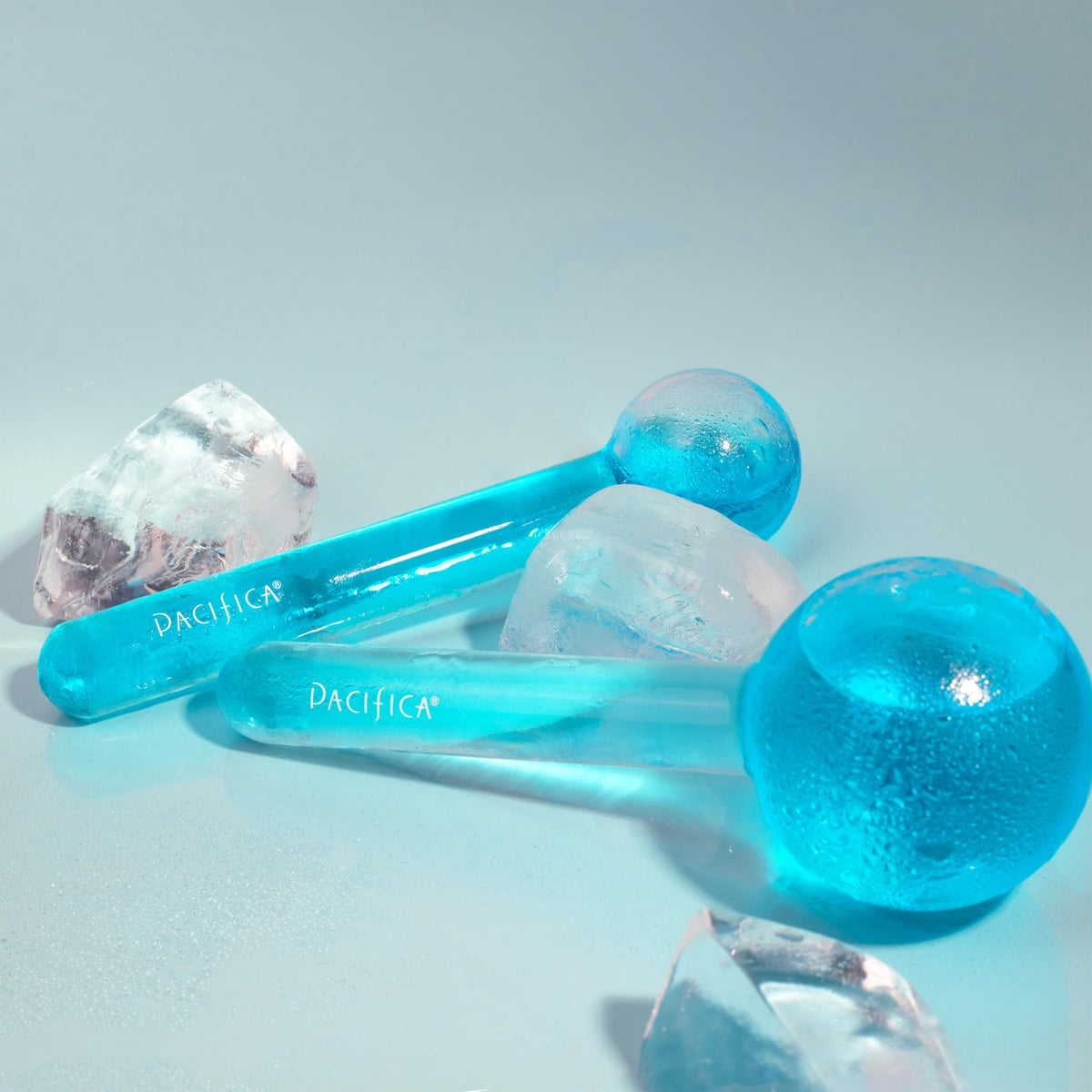 Pacifica Ice Roller recyclable packaging emphasizes eco-friendly gift.