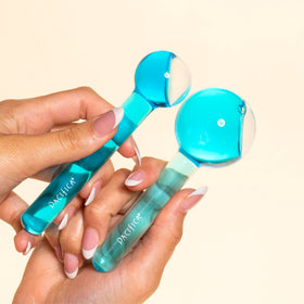 Pacifica Ice Roller uses serum for enhanced absorption during massage.