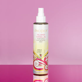 Pacifica Island Vanilla body mist refreshes skin with a sweet, gentle scent