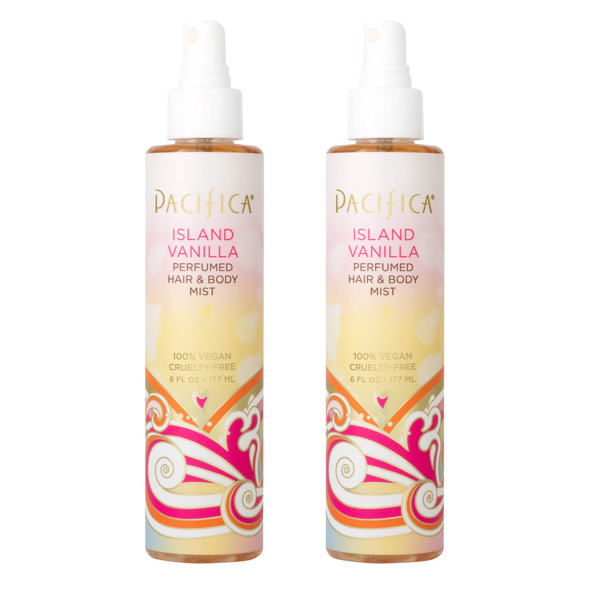 Pacifica Island Vanilla hair mist adds light, long-lasting vanilla scent to hair