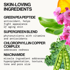 Pacifica Kale Smoothie Face Lotion glass bottle signals recyclable packaging.