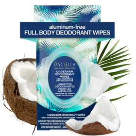 Pacifica natural deodorant transition visual showing fresh underarms.