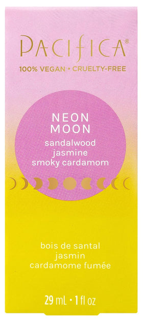 Close-up of Neon Moon spray application suggesting easy, confident use