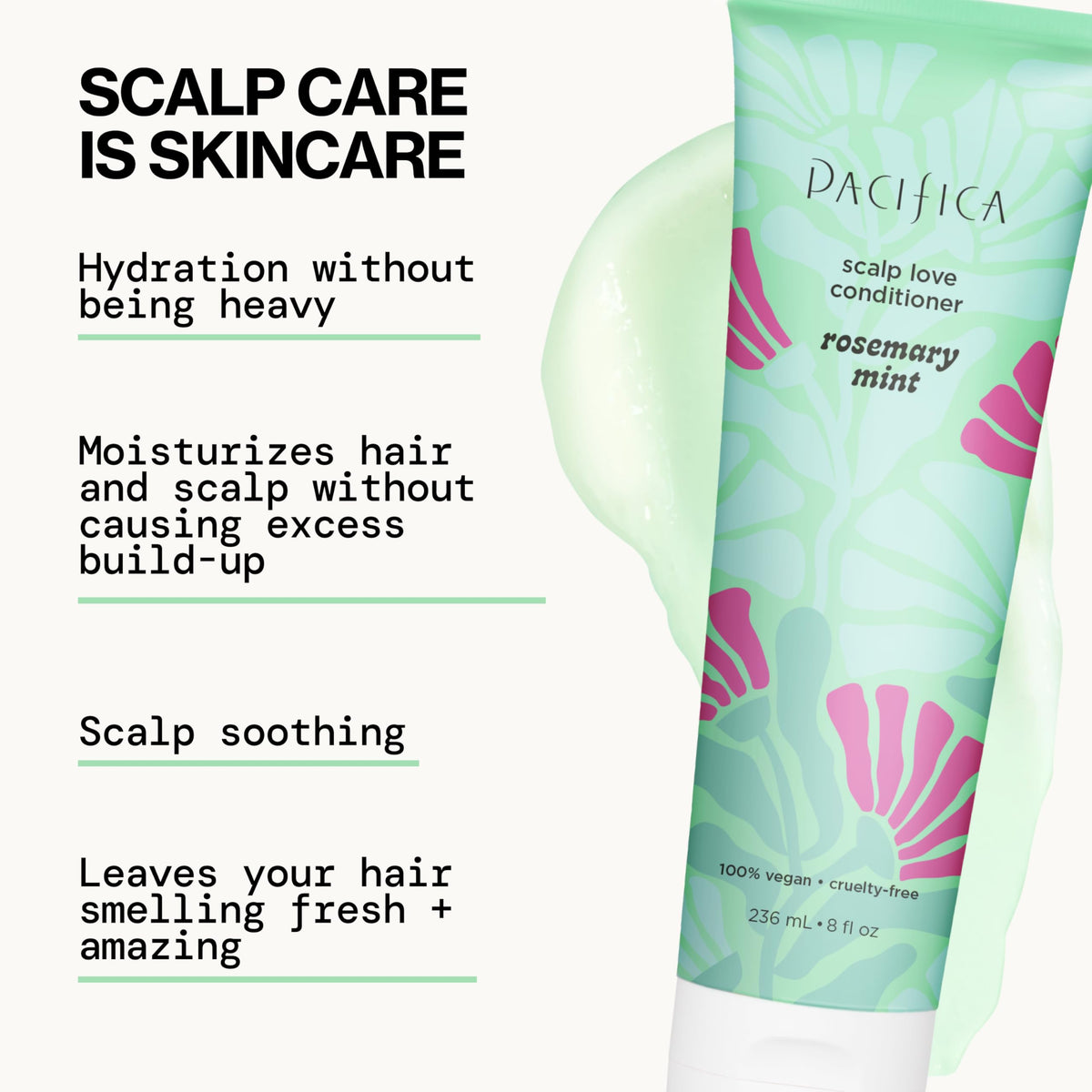 Pacifica Rosemary Mint ingredient image featuring peppermint for refreshing feel.