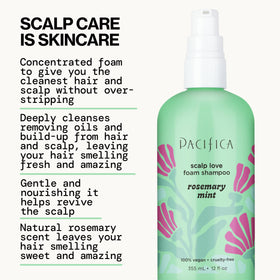 Pacifica Rosemary Mint ingredient image highlights rosemary oil for nourishment.