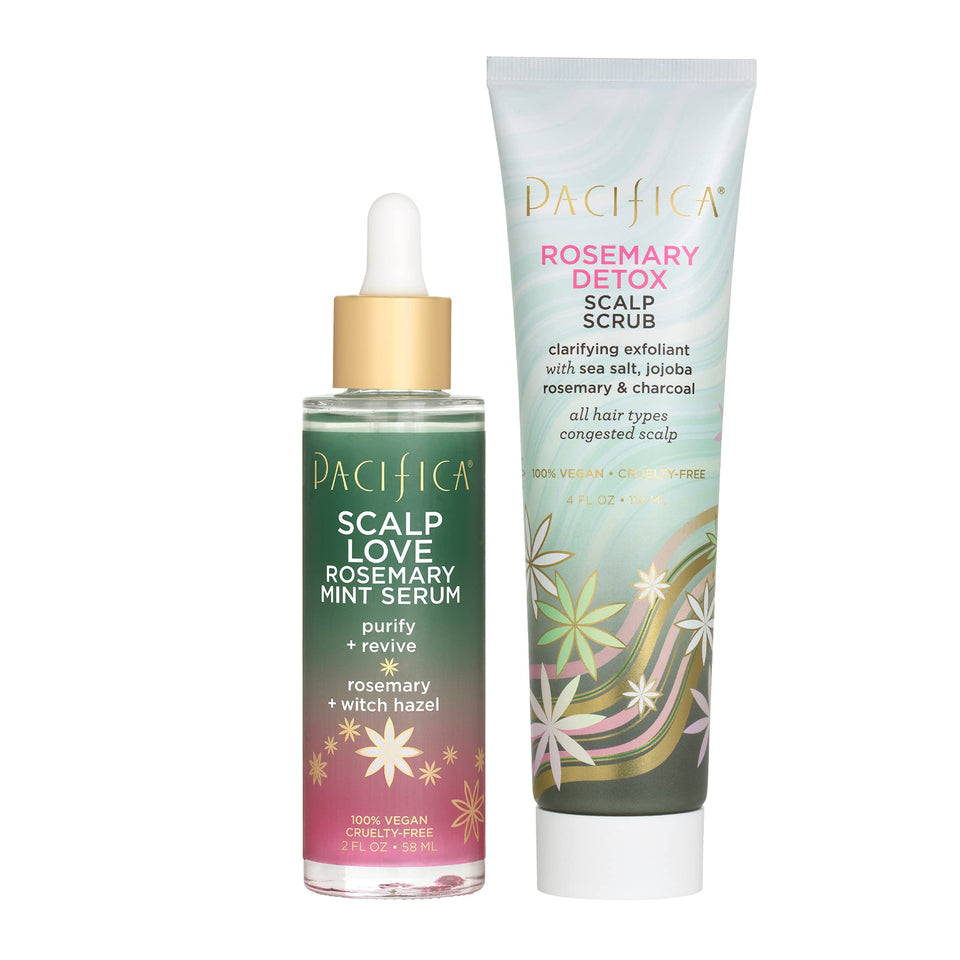 Pacifica rosemary-mint scalp-love-serum bottle for detox and hydration