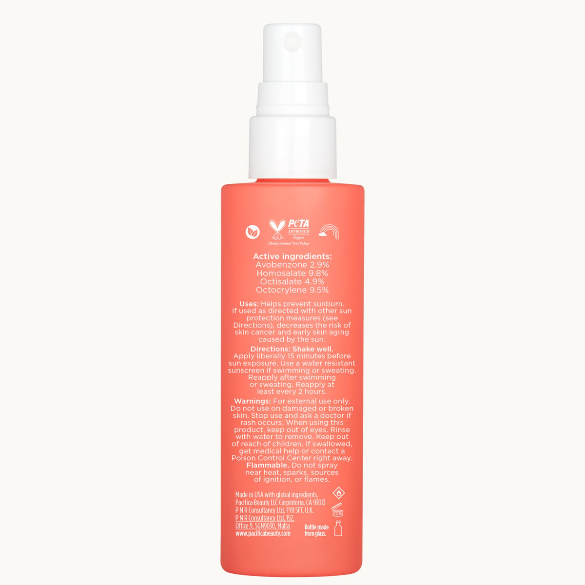 Pacifica sea algae hydration detail showing lightweight moisturizing ingredients.