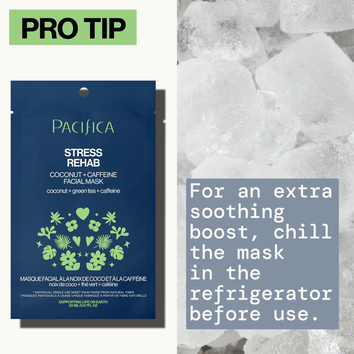 Pacifica Skin Rehab after-use softness showing smoother skin texture.