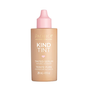 Pacifica Kind Tint Serum bottle showcases lightweight hydration for dewy skin.