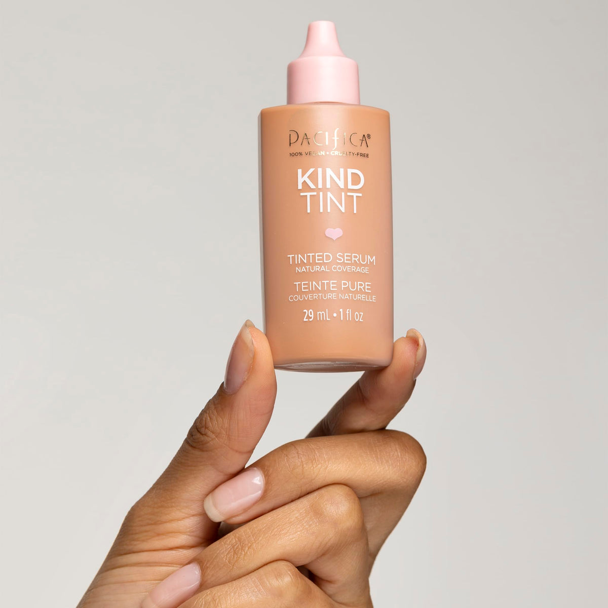 Pacifica Kind Tint Serum hyaluronic acid supports hydrated, plump-looking skin.