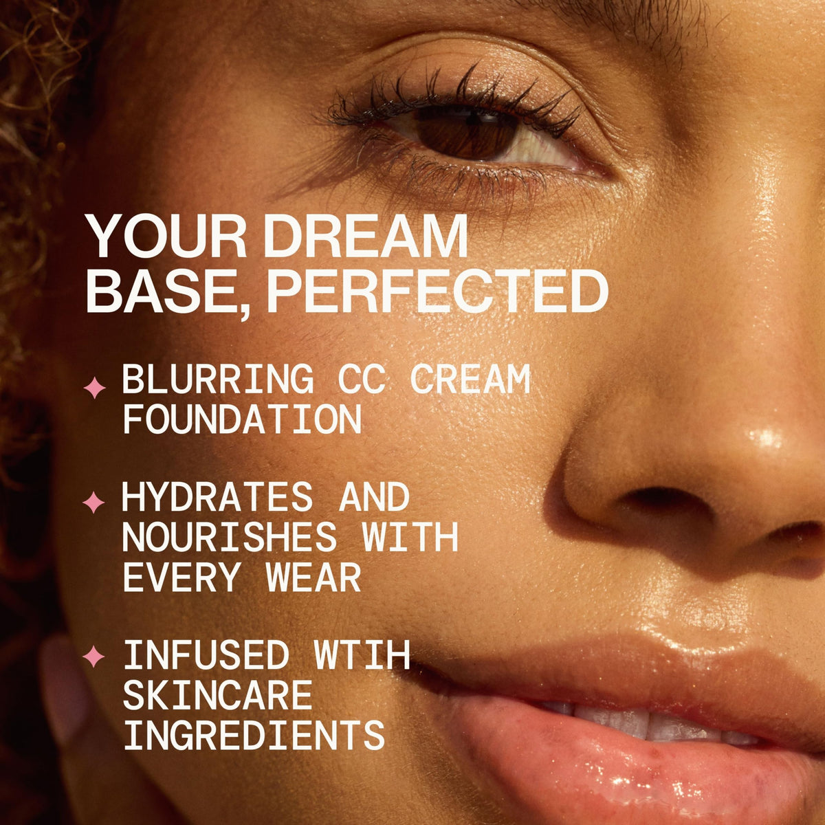 Pacifica Ultra CC Cream application being blended for seamless coverage.