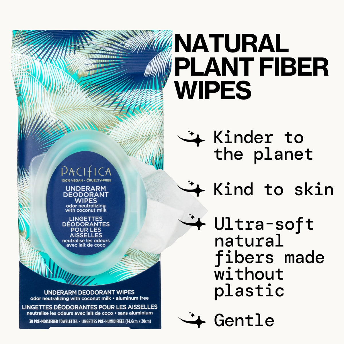 Pacifica Underarm Detox Scrub closeup highlighting charcoal and apricot seeds.