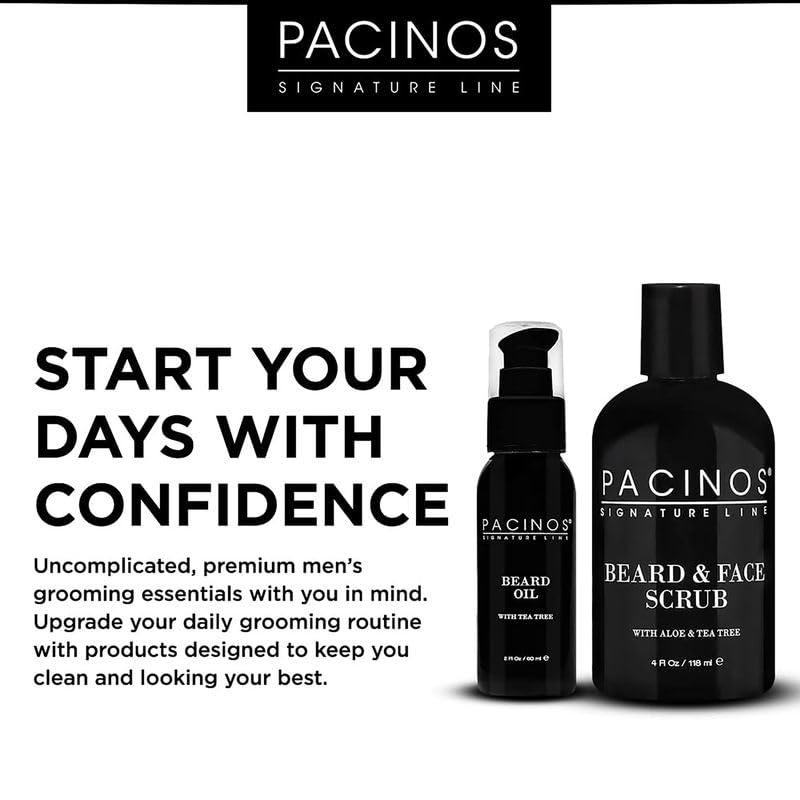 Pacinos beard oil massage-ready texture for quick application and root-to-end hydration.