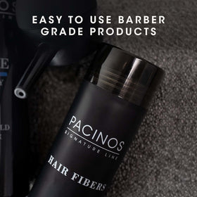 Pacinos Hair Fiber Kit dual applicator enabling even fiber distribution