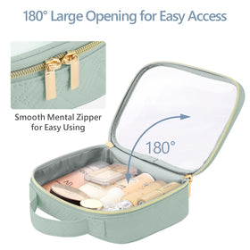 PACKISM Laurel Green clear bag side view highlights visibility