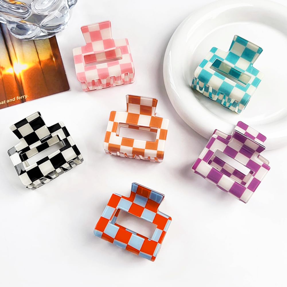 Paderison multicolor rectangle clip highlights retro Y2K aesthetic with strong hold