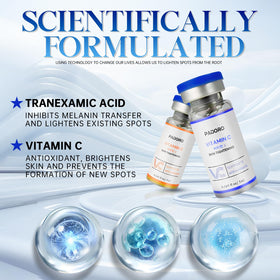 Padoro Gold Vitamin C serum bottle highlights antioxidant protection for radiant skin.