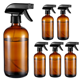 Pafeooui amber glass spray bottle with UV protection for oils and cleaners.