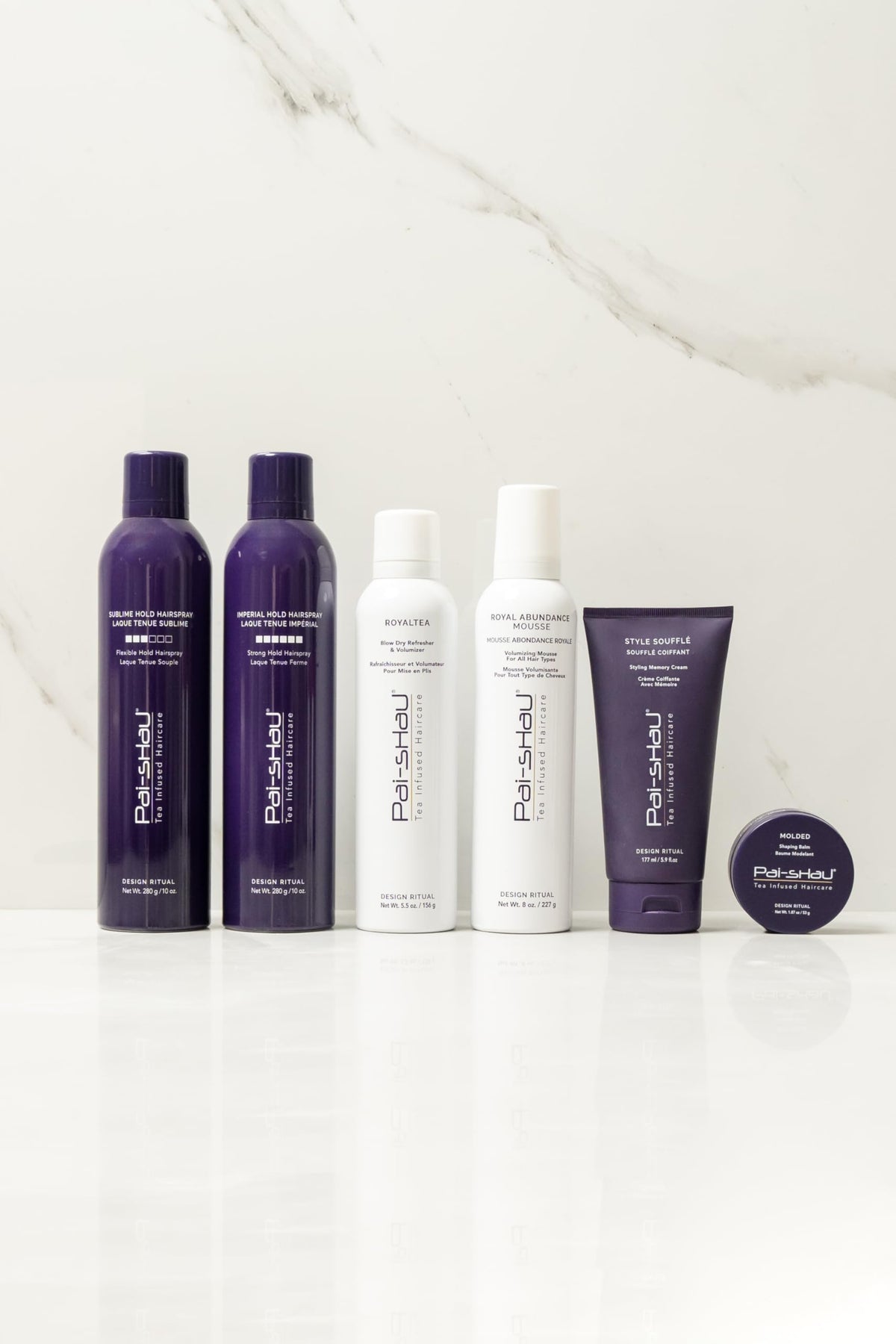 Pai-Shau Biphasic Infusion protects hair from heat and environmental stressors.