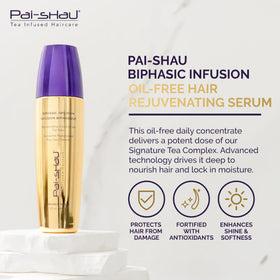 Pai-Shau oil-free rejuvenating concentrate applied evenly for deep nourishment without greasiness