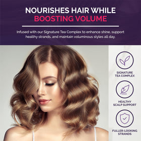 Pai-Shau lightweight styling spray provides all-day fullness and bounce.