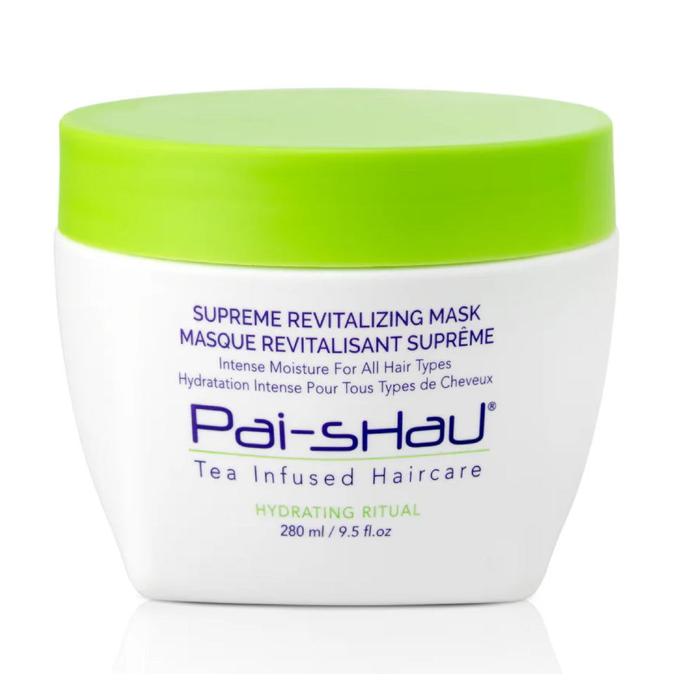 Pai-Shau Opulent Volume Conditioner bottle on white background for fuller, shinier hair.