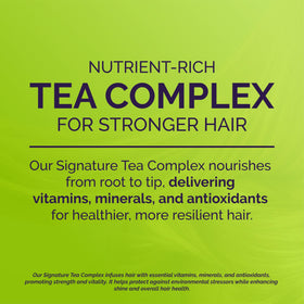 Creamy conditioner applied to hair delivering lightweight moisture for lift.